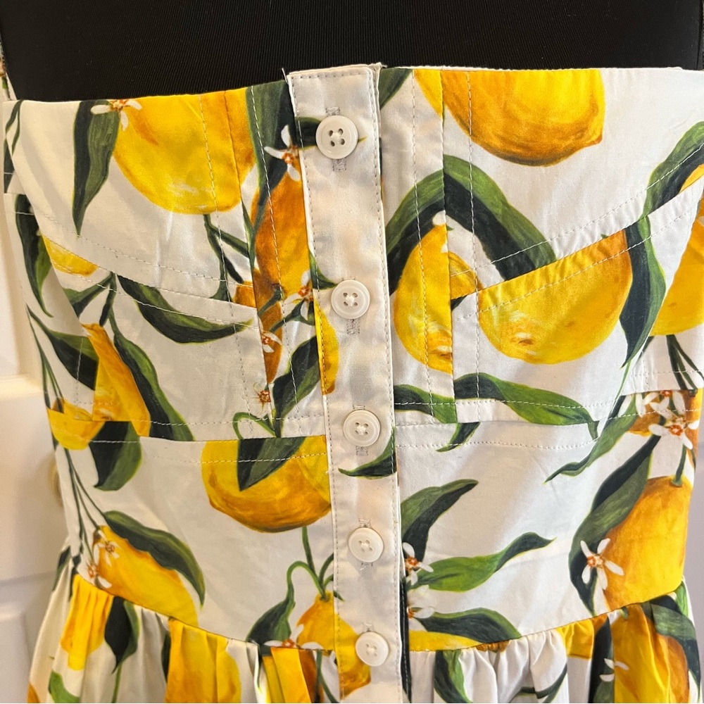 J. Crew Lemon Pattern Midi Dress - Picture 13 of 16